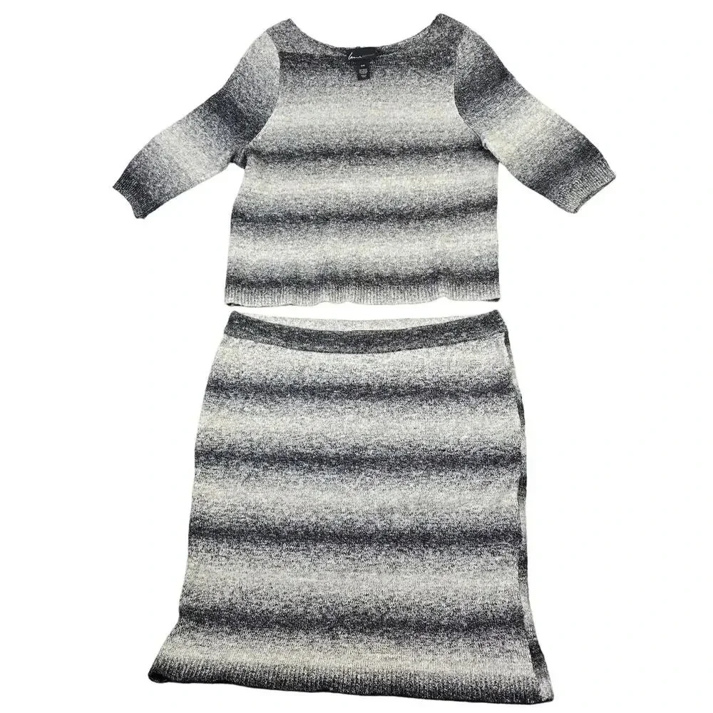 Lane Bryant Matching Skirt & Sweater Outfit Women's 14/16 Space Dye Knit‎ Pencil